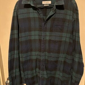 Urban outfitters Men's Green and Black Plaid Shirt